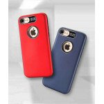 Wholesale iPhone 8 Plus / 7 Plus Strong Armor Case with Hidden Metal Plate (Red)